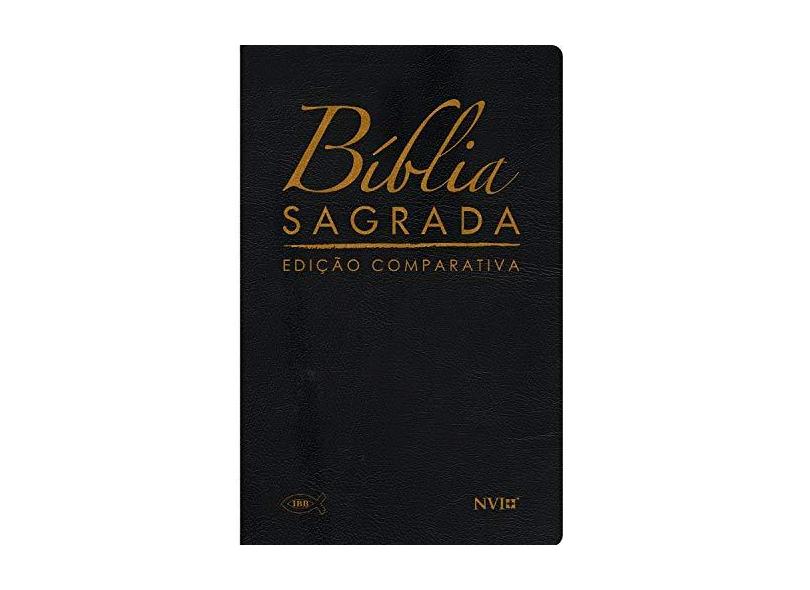 Bíblia Sagrada - Edição Comparativa - Luxo Preta - Geografica Editora - 7897185849912