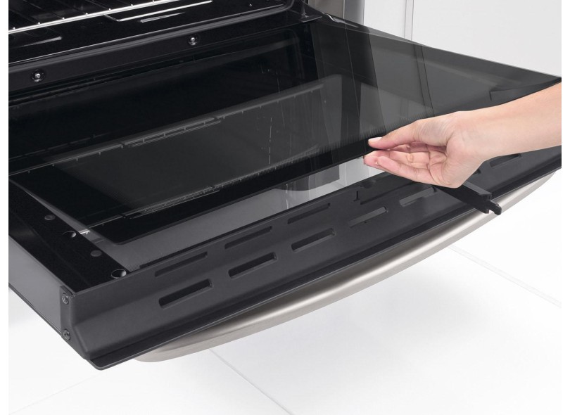 Fogão de Piso Brastemp Gourmand 5 Bocas Acabamento Inox BFS5CAR