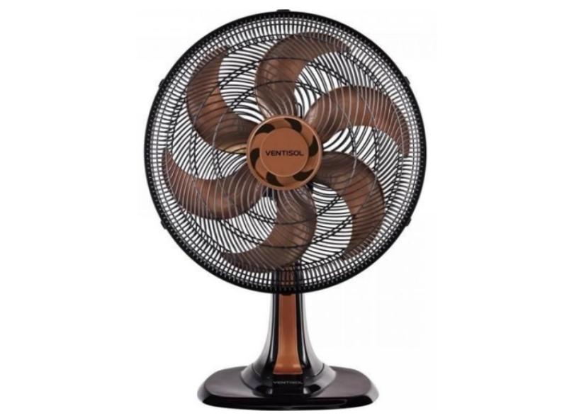 Ventilador de Mesa Ventisol Turbo 6 40 cm 6 Pás 3 Velocidades