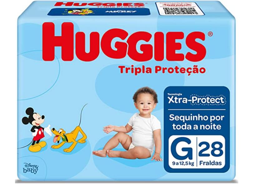 Fralda Huggies Disney Tripla Proteção G 28 Und 9 - 12,5kg