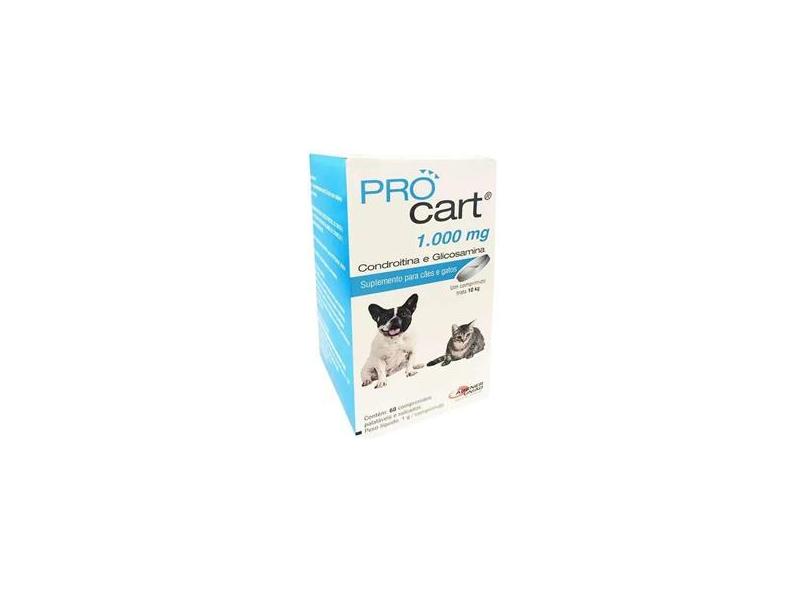 Procart Suplemento Alimentar para Cães e Gatos - 60 Comprimidos em ...
