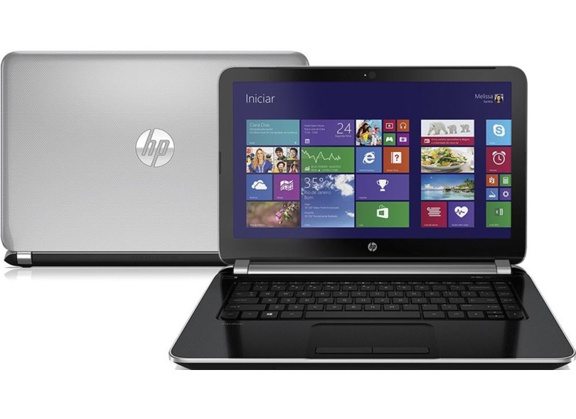 Notebook HP Pavilion Intel Core i3 4005U 4ª Geração 4GB de RAM HD 500 GB LED 14" Windows 8 14-n010br