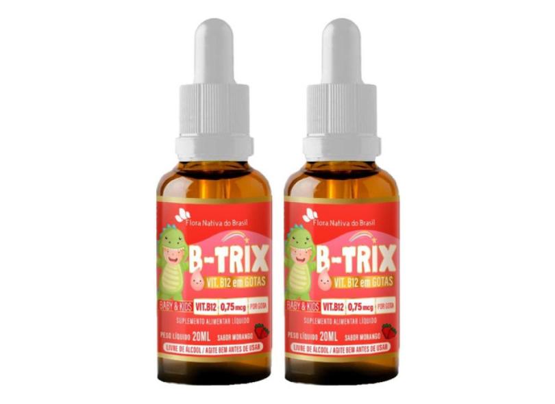 VITAMINA B12 B-TRIX KIDS GOTAS 2 X 20ML FLORA NATIVA Em Promoção é No ...