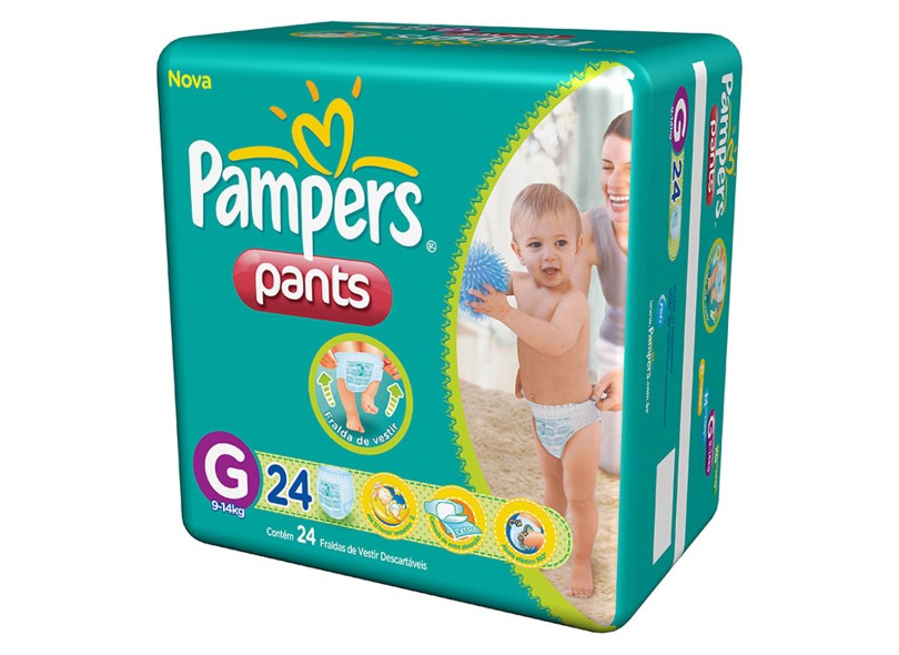 Fralda Pampers Pants G 24 Und