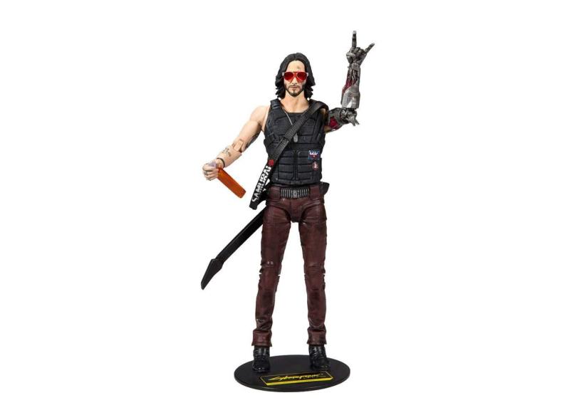 Boneco de ação McFarlane Toys Cyberpunk 2077 Johnny Silverhand em