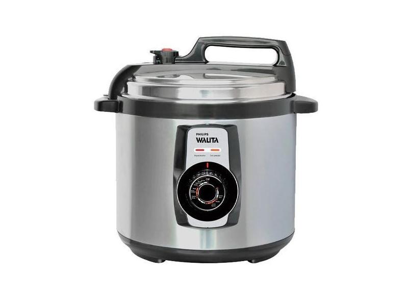 Panela Pressão Eletrica Philips Walita RI3103 5L Timer Inox Tampa Veda