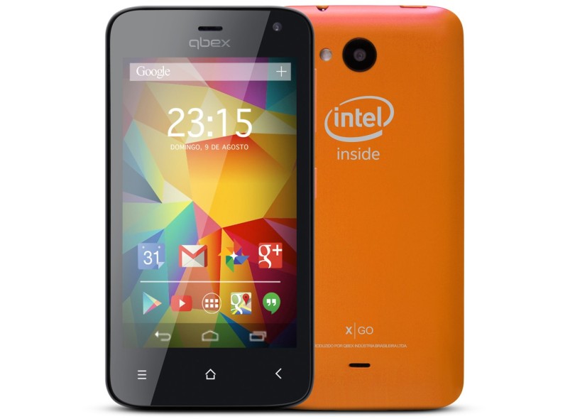Smartphone Qbex X GO 4GB Android 4.4 (Kit Kat) 3G Wi-Fi