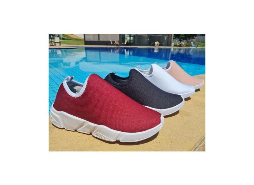 Tenis meia Feminino leve confortável para caminhada esporte academia -