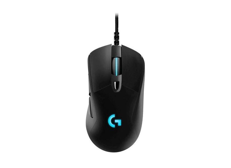 Mouse Gamer Logitech G403 Hero com Fio 910-005631 - Preto, Preto