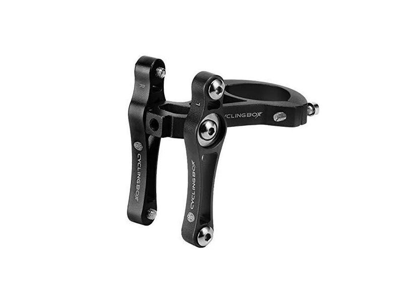 Tempaky Adaptador de montagem para garrafa de água de bicicleta para guidão de bicicleta Gaiola para garrafa Braçadeira de liga de alnium Chaleira dupla Gaiola Fácil instalação