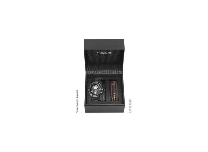 Relógio Masculino Magnum Pulseira Couro Ma33433c em Promoção na