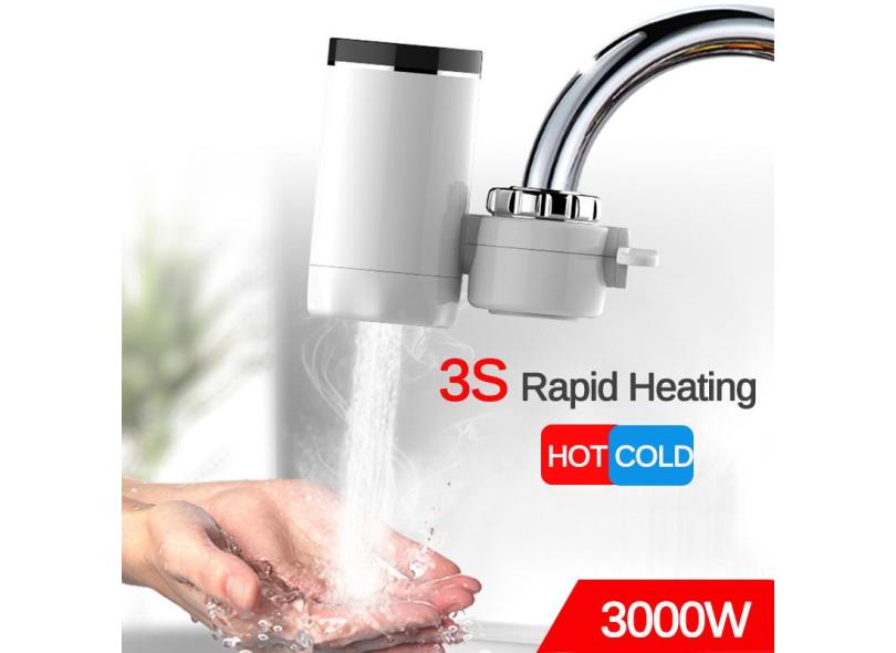 Compre Torneira de água quente instantânea 3000W elétrica Aquecedor torneira  com display digital LED cozinha Banheiro