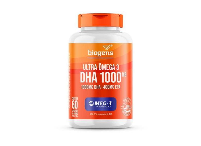 Biogens Ultra Ômega 3 Dha 1000 Meg-3 60 Caps