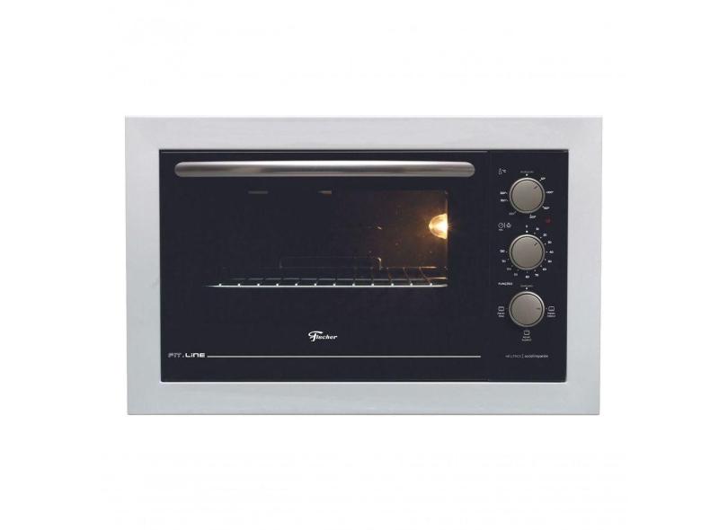 Forno Elétrico De Embutir Fischer 48 Litros Branco Fit Line 34493 127V