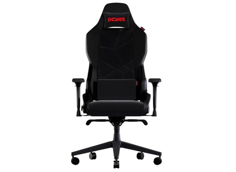 Cadeira Gamer Ergonômica Sentinel Black Vulcan Com Base de Metal Apoio de Braço 4D Almofada Magnética e Suporte de Lombar