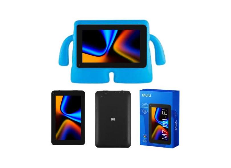 Tablet M7 Wi-fi 64gb 4gb Ram 7  Nb409 Com Capa Infantil Azul M7