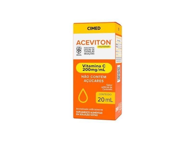 Aceviton Vitamina C Em Gotas Sabor Camarelo 20ml