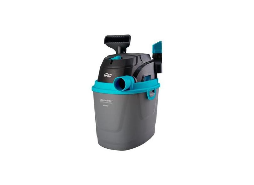 Aspirador De Pó E Água Wap 1400W Gtw Compact - Preto E Turquesa