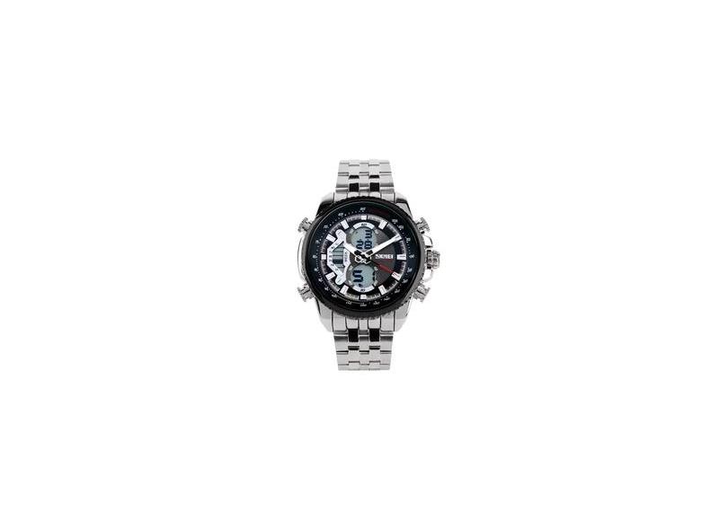 Relogio Masculino Prata Skmei 0993 Digital E Analogico Inox em Promocao e no Bondfaro