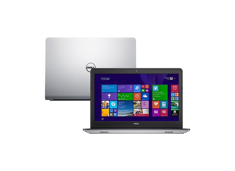 Notebook Dell Inspiron 5000 Intel Core i7 5500U 8 GB de RAM HD 1 TB Híbrido SSD 8 GB LED 15.6 " Radeon HD R7 M265 Windows 8.1 i15-5548-B20