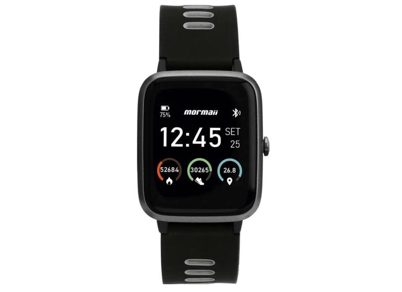 Relógio Smartwatch Mormaii Life Com GPS Full Display - Bluetooth - 5ATM, 35mm Touch - MOLIFEGAA/8C-Unissex