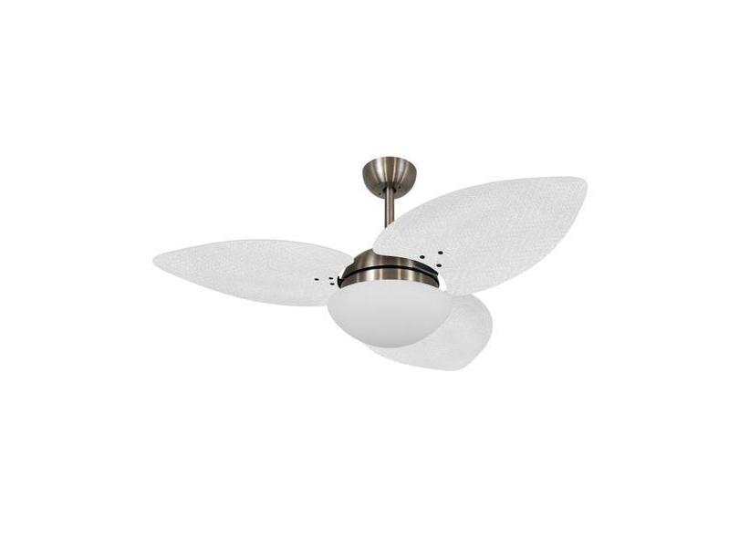 Ventilador Teto Volare Bronze Vidro Dunamis S3 Palmae 127V