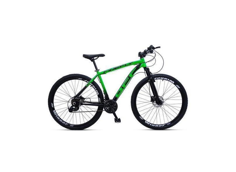 Bicicleta Mountain Bike Aro 29 Off Firefly 24 Marchas Verde Preto Tam.