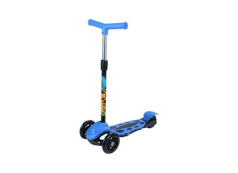 Patinete Radical New Power 3 Rodas Altura Ajustavel DM Toys DMR6248 Az