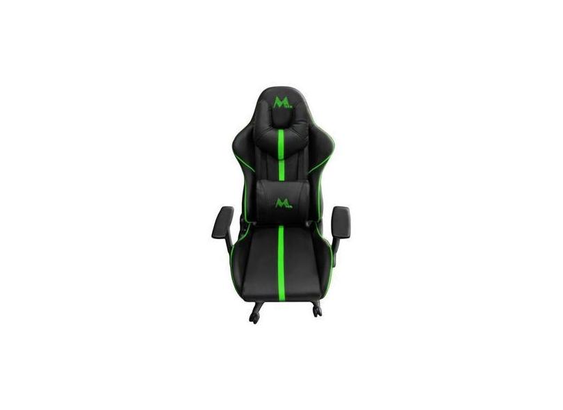 Cadeira Gamer Mtek Mk02-G - Preto E Verde. Design Ergonômico E Confort