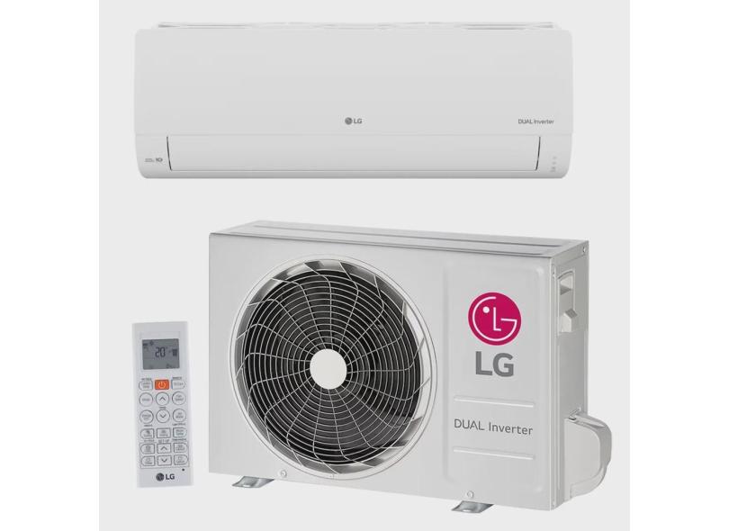 Ar Condicionado Dual Inverter 12000 Btus Split Hi Wall Compact Lg Só Frio 220V Branco