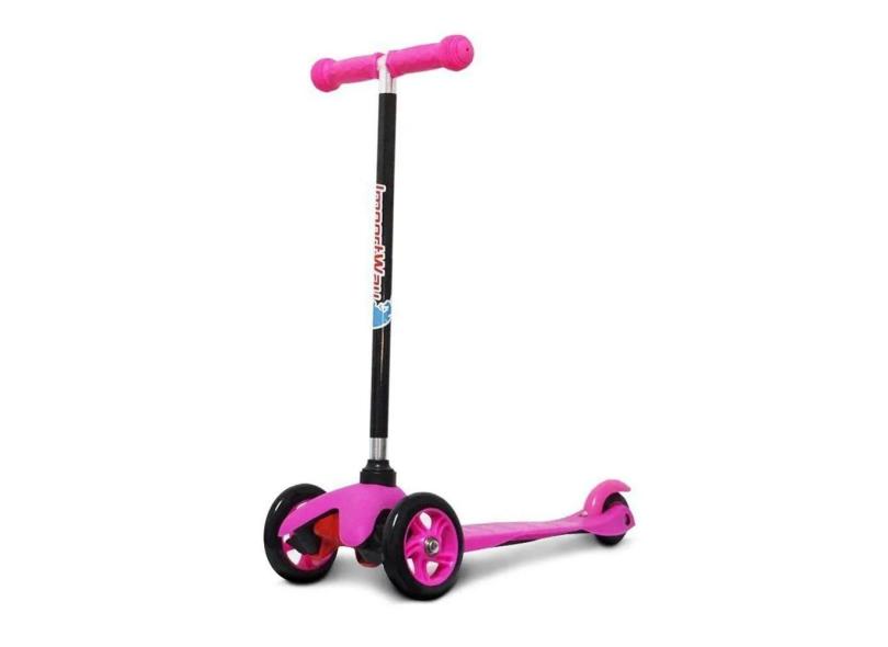 Patinete Infantil 3 Rodas com Altura Regulavel Importway Rosa