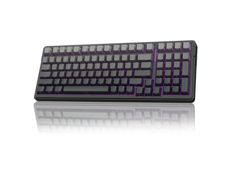 Teclado mecânico sem fio para jogos aula F99 Pro rgb retroiluminado