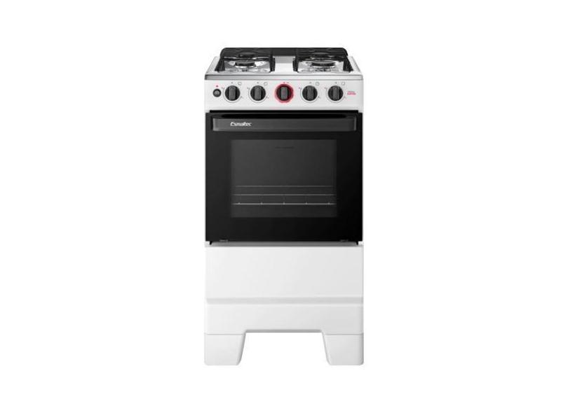 Fogão de Piso 4 Bocas Esmaltec F4IAB Ideal Super  Mesa em Aço Inox, Ac