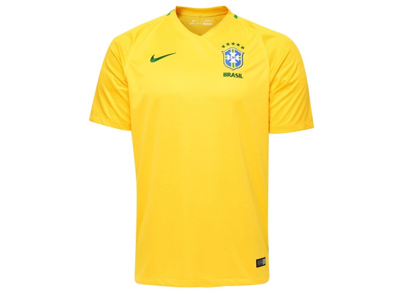 Camisa Torcedor Brasil I 2016 com Número Nike