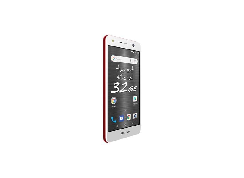 Smartphone Positivo Twist Metal S531 32GB 8 MP 2 Chips Android 8.0 (Oreo) 3G Wi-Fi