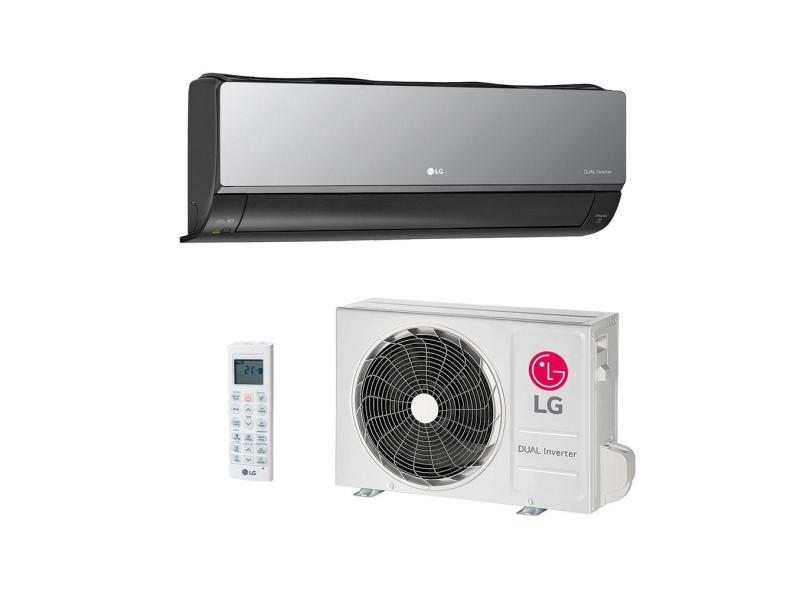 Ar-Condicionado Split Hi Wall LG Dual Inverter Voice Artcool UV Nano 18000 BTUs Quente/Frio Inverter S3-W18KLR7A