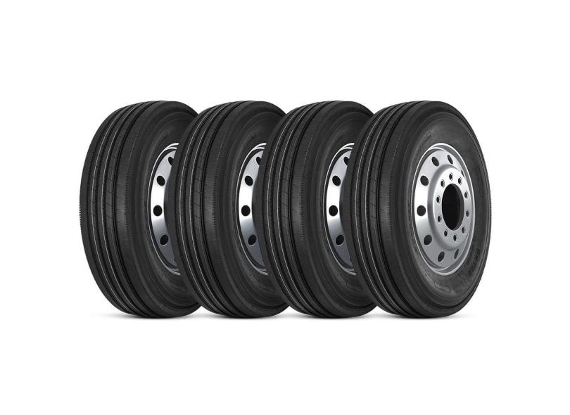 Kit 4 Pneu Durable 295/80r22.5 18pr 152/148m Dr766 Liso