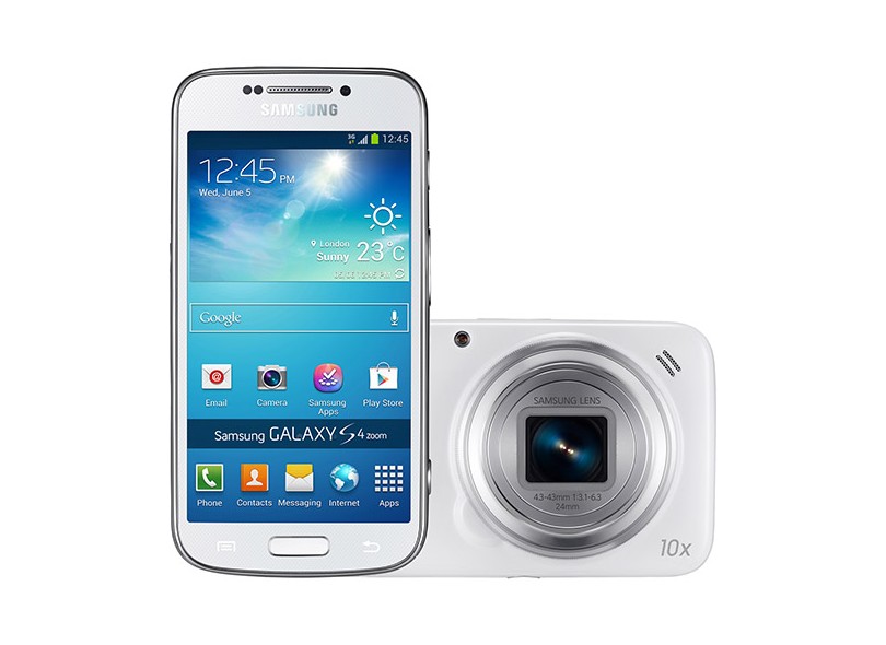 Smartphone Samsung Galaxy S4 Zoom  SM-C101 Câmera 16 MP Desbloqueado 8 GB Android 4.2 Wi-Fi