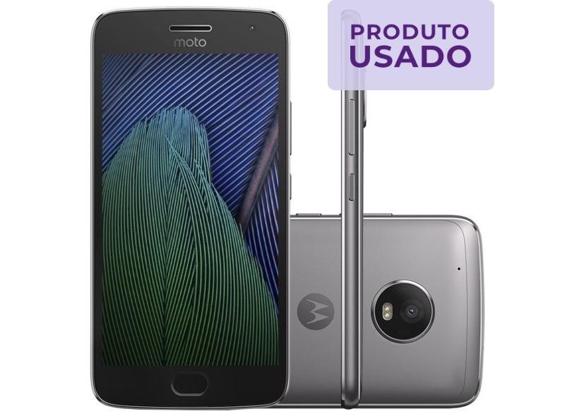 Smartphone Motorola Moto G G5 Plus Usado 32GB 12.0 MP 2 Chips Android 7.0 (Nougat) 4G Wi-Fi
