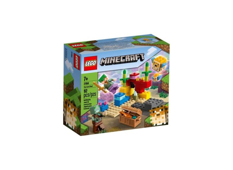 Lego Minecraft 21164 - O Recife De Coral 92 Peças em Promoção é no