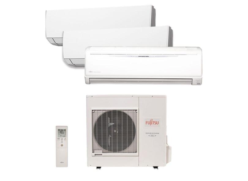 Ar Condicionado Multi Split Inverter Fujitsu 36.000 Btus (2 Evap de 12.000 e 1 Evap de 24.000) Quente/Frio 220V Monofásico