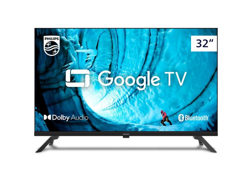 Tv Philips 32 PHG6909/78 Smart Hd 2hdmi 2usb Wifi Com. de Voz Google Tv - Preto