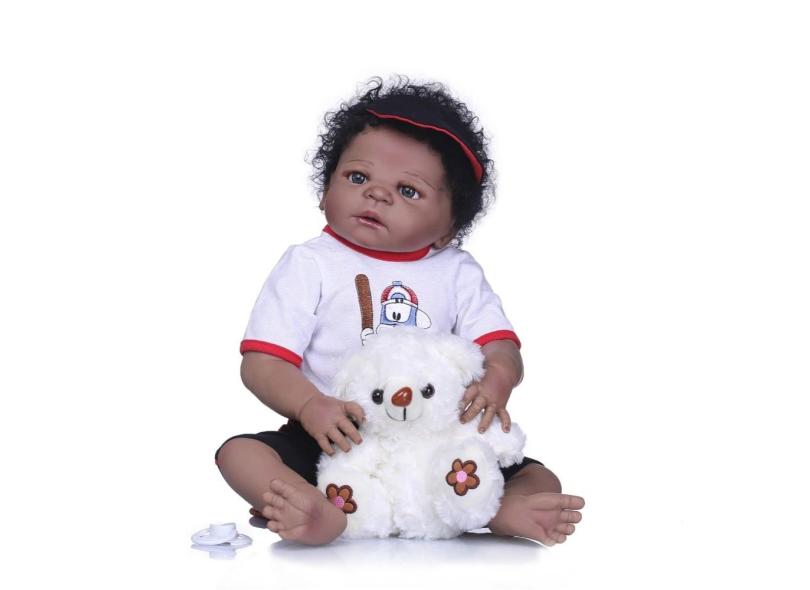 Bebe Reborn Menino 100% Silicone 57 Cm - Edu - Full