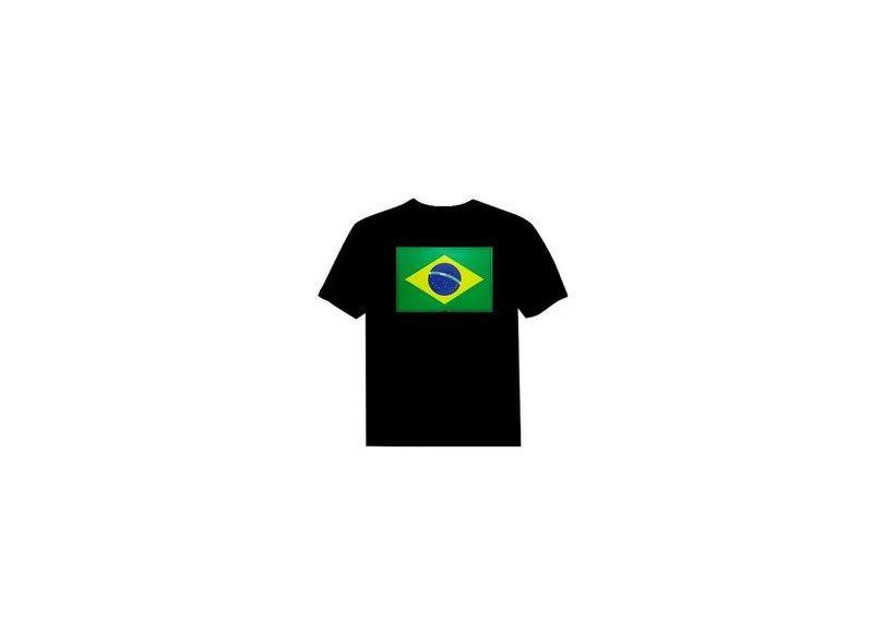 Camiseta Led Eletrônica Camisa Luminosa 22 - Brasil em Promoção é no Buscapé