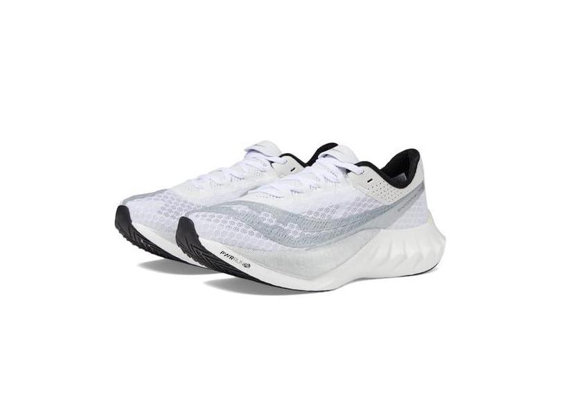 Saucony Tênis feminino Endorphin Pro 4, Branco/Prata, 35