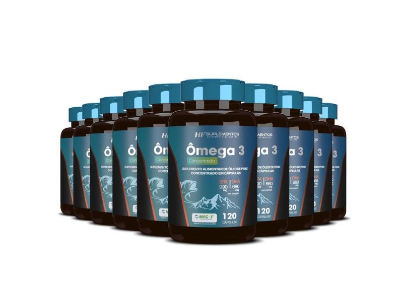 10X Omega 3 Concentrado 120 Caps Hf Suplementos