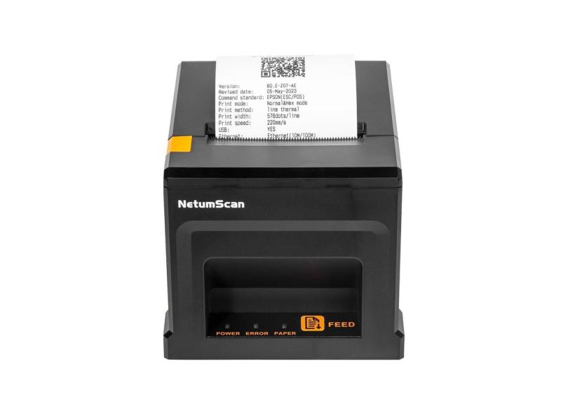Impressora de recibos USB pos NetumScan 80mm com cortador automático