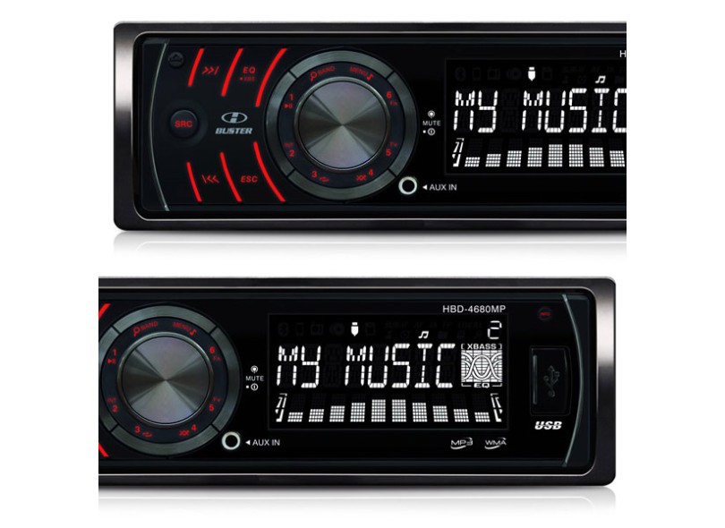 Som Automotivo CD Player MP3 H-Buster HBD-4680MP