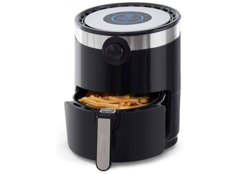 Fritadeira Elétrica AirFryer 2.8L com Painel Digital, 1200W, 110V, DASH DMAF360GBBK02, Preto