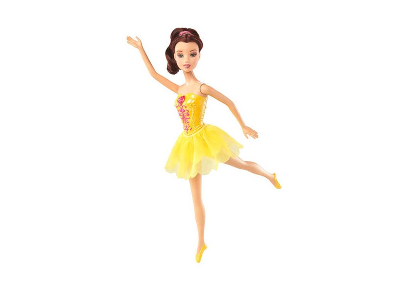 Boneca Princesas Disney Bailarina Bela R4856 Mattel